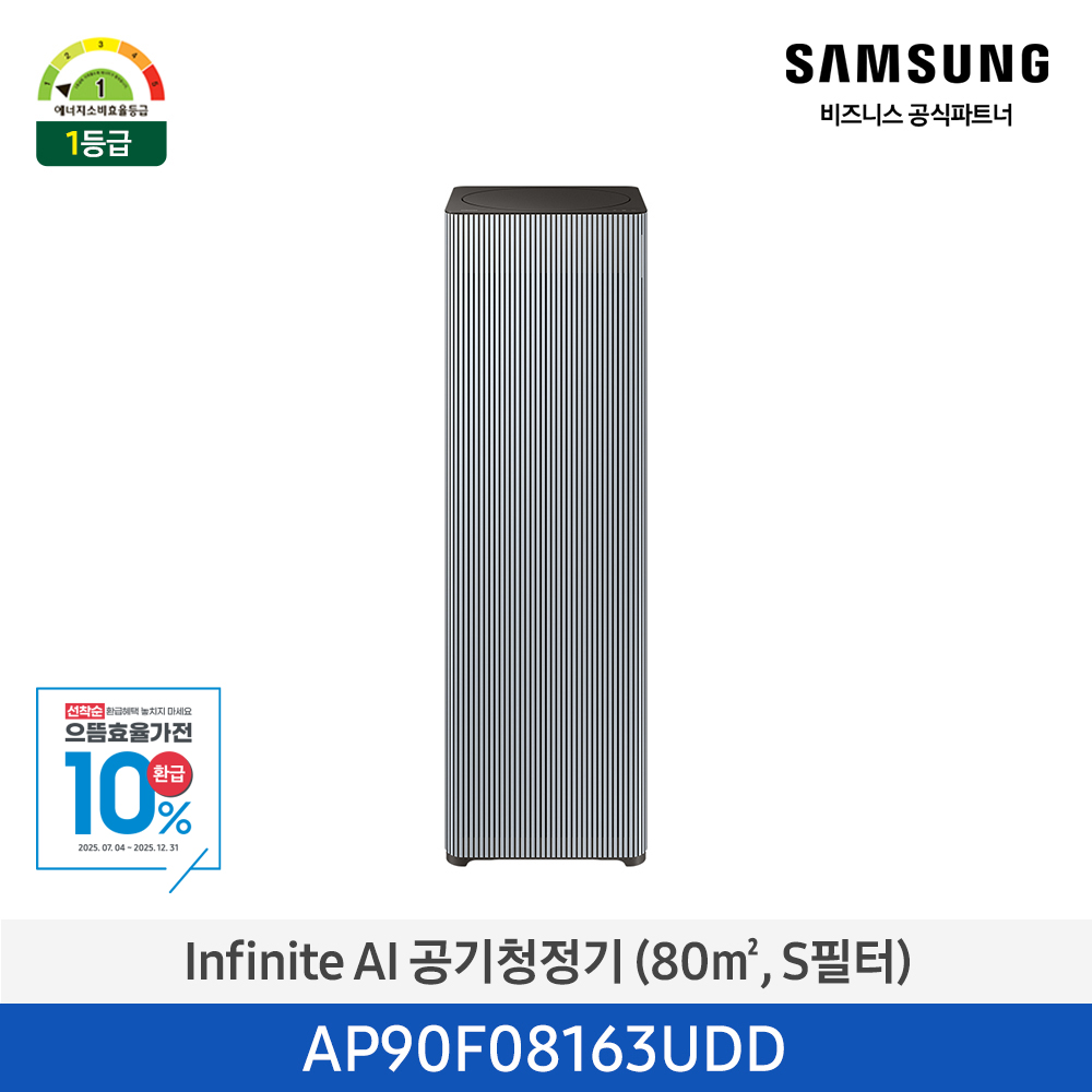 Infinite AI 공기청정기 (80㎡, S 필터) 블루그레이